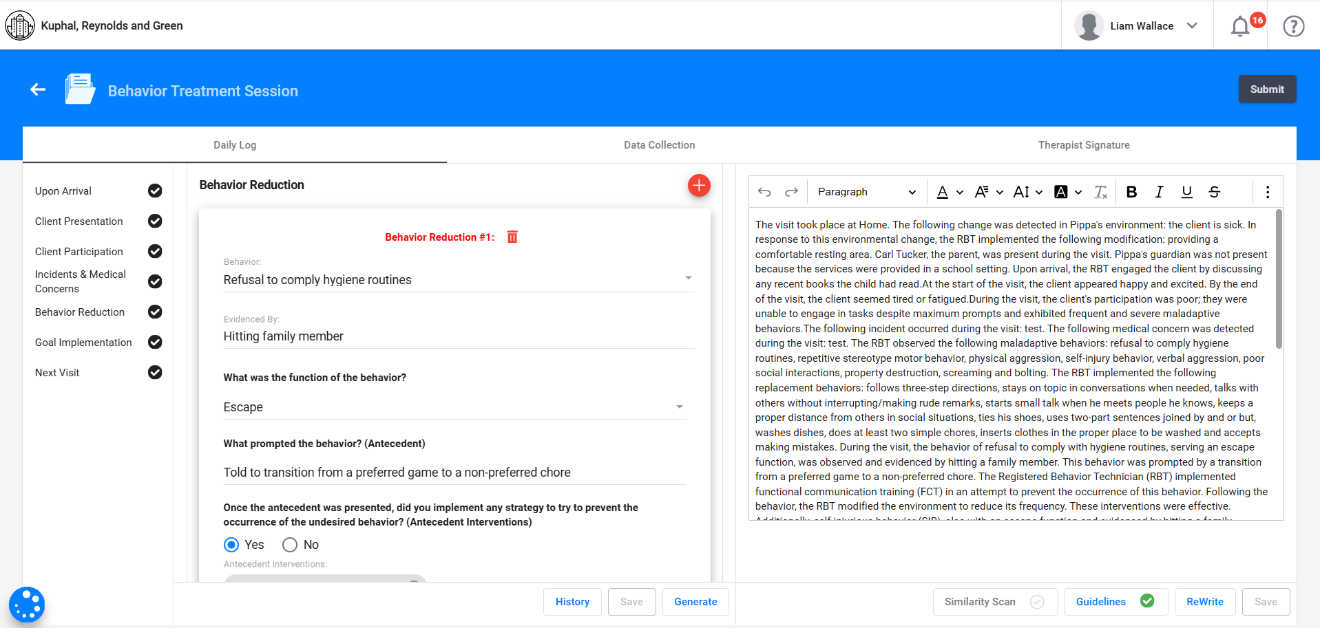 AI-generated narrative