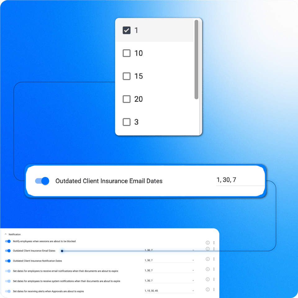 Employee onboarding - Automated credential alerts - ABAMATRIX